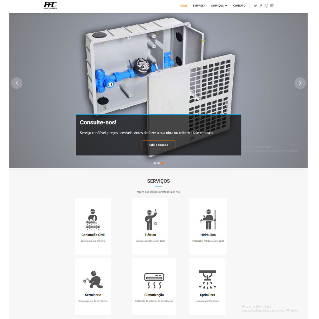 Desenvolvimento de site corporativo e otimização SEO para empresas